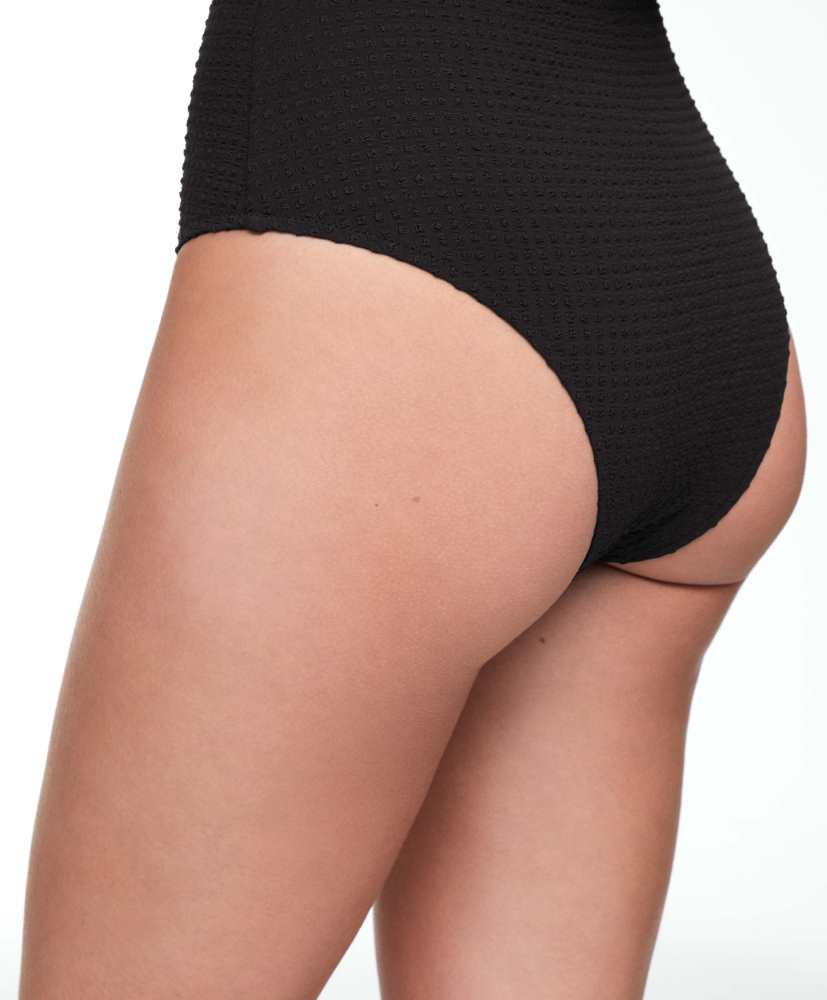 Maiô bandeau de seersucker