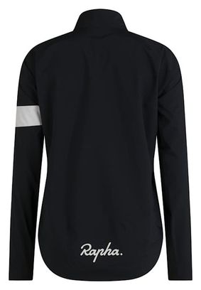 Veste imperméable Rapha Core Rain Jacket Noir/Blanc Femme
