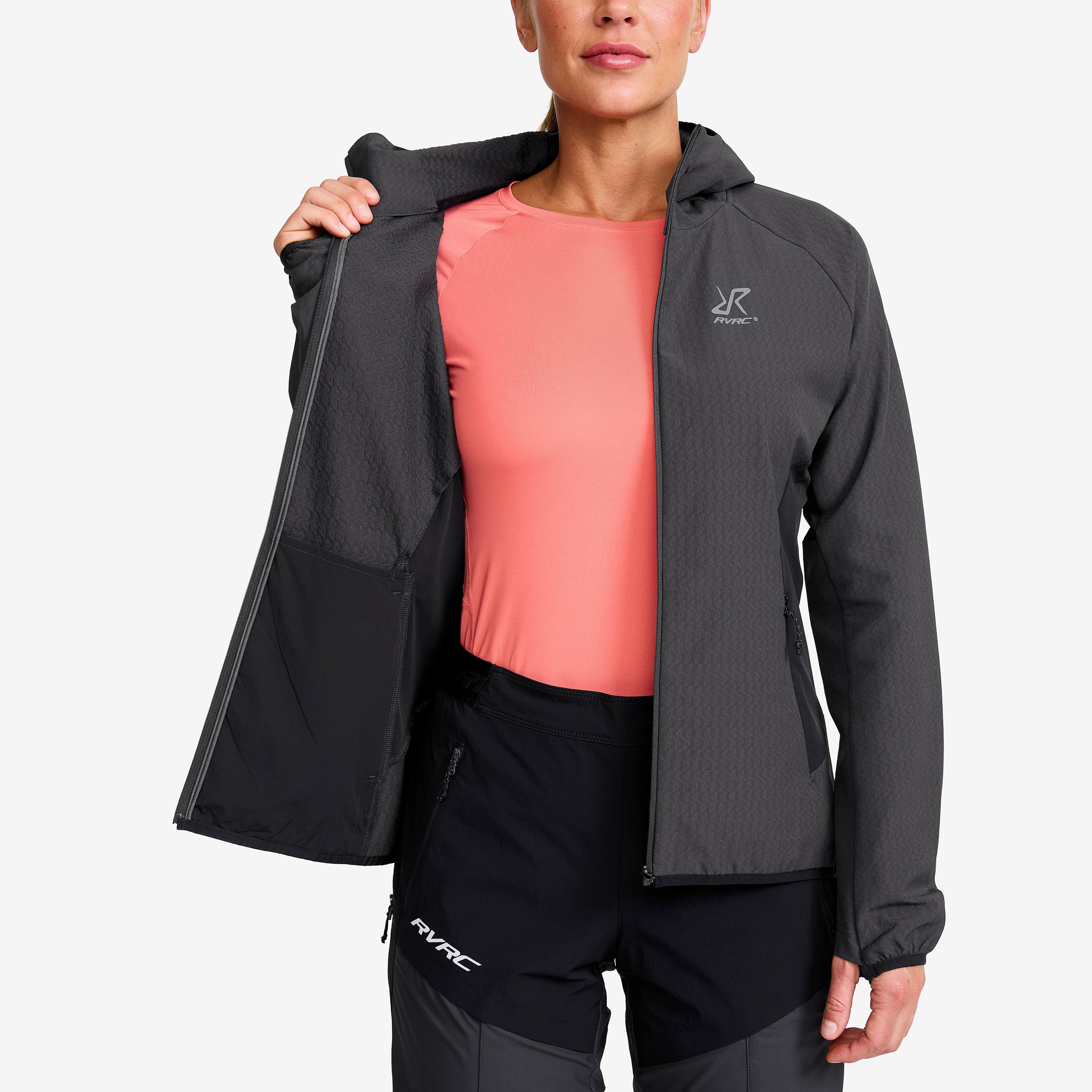 Distance Pro Wind Jacket Dame Anthracite/Black