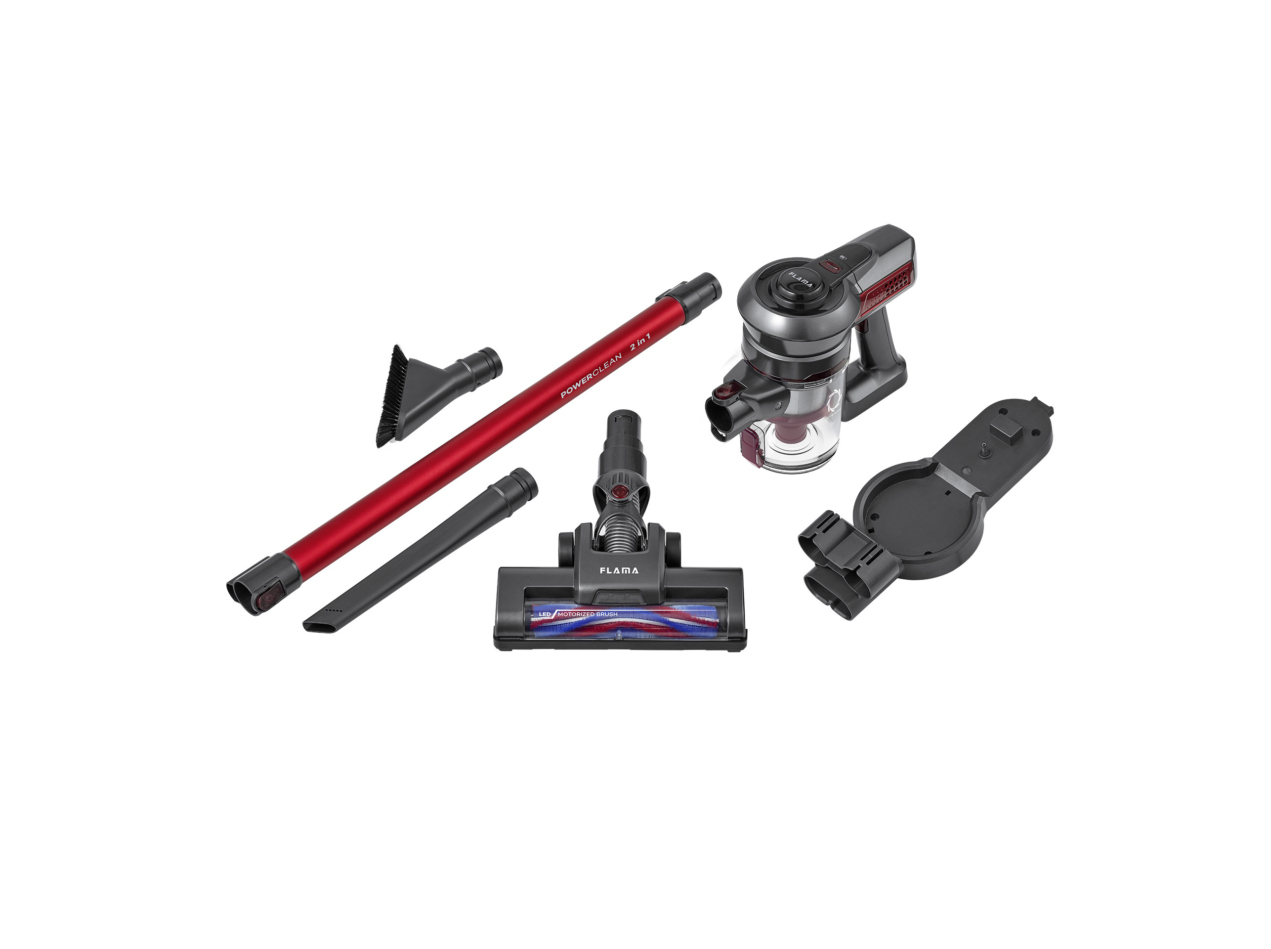 ASPIRADOR VERTICAL FLAMA 1642FL 2 EM 1 22.2V