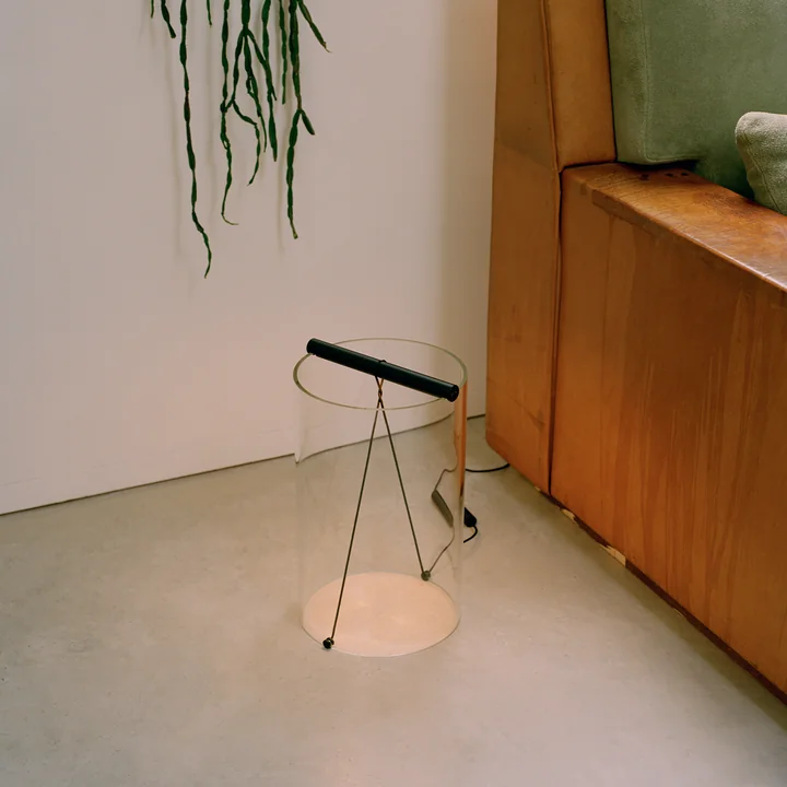 Flos - To-Tie LED Tischleuchte T1, Ø 20 cm, schwarz eloxiert