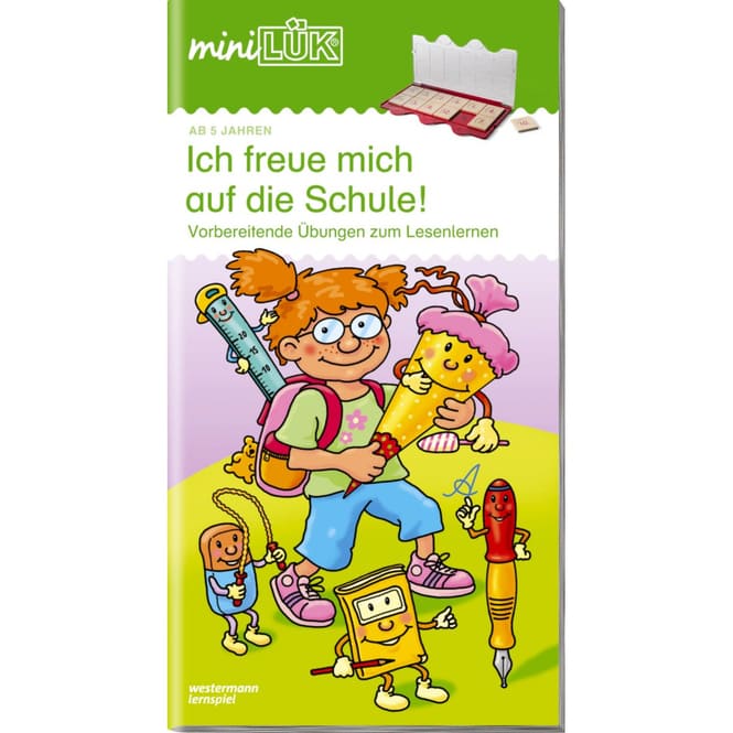 miniLÜK® - Ich freue mich auf die Schule! - Vorbereitende Übungen zum Lesenlernen