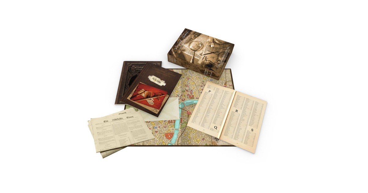 AsmodeeSherlock Holmes Consulting Detective: The Thames Murders & other cases Bordspel  (Engels, 1 - 8 spelers, 60 - 90 minuten, Vanaf 12 jaar)
