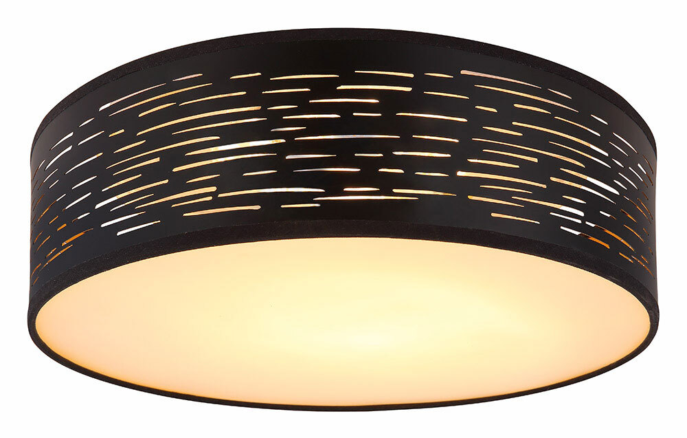 GLOBO LED Deckenlampe TUNNO 38 cm schwarz