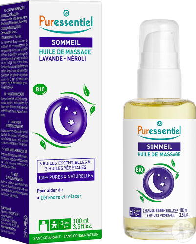 Puressentiel Détente Huile De Massage Bio Lavande Néroli 100ml