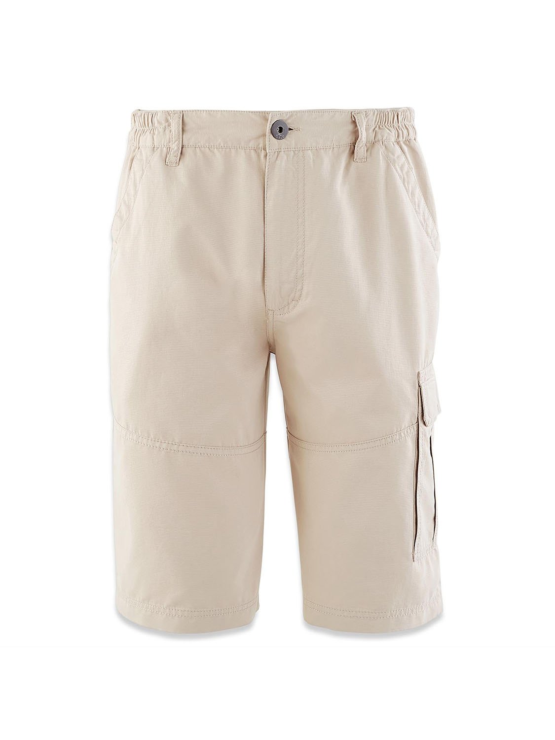 Bermuda Homme Ceinture Semi-Elastiquée Beige