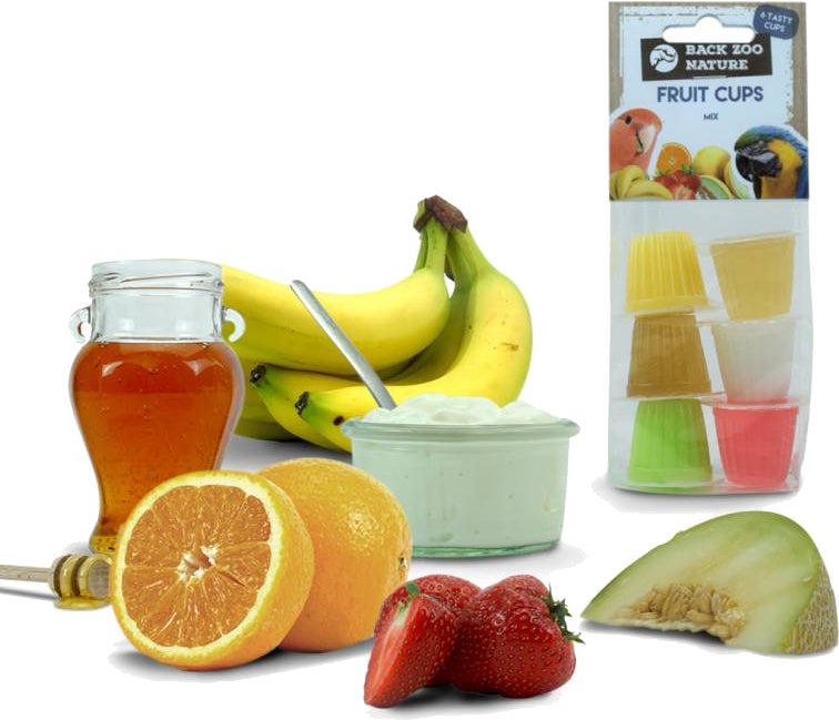 Back Zoo Nature vogelsnack fruitkuipje mix 90 g 6 stuks