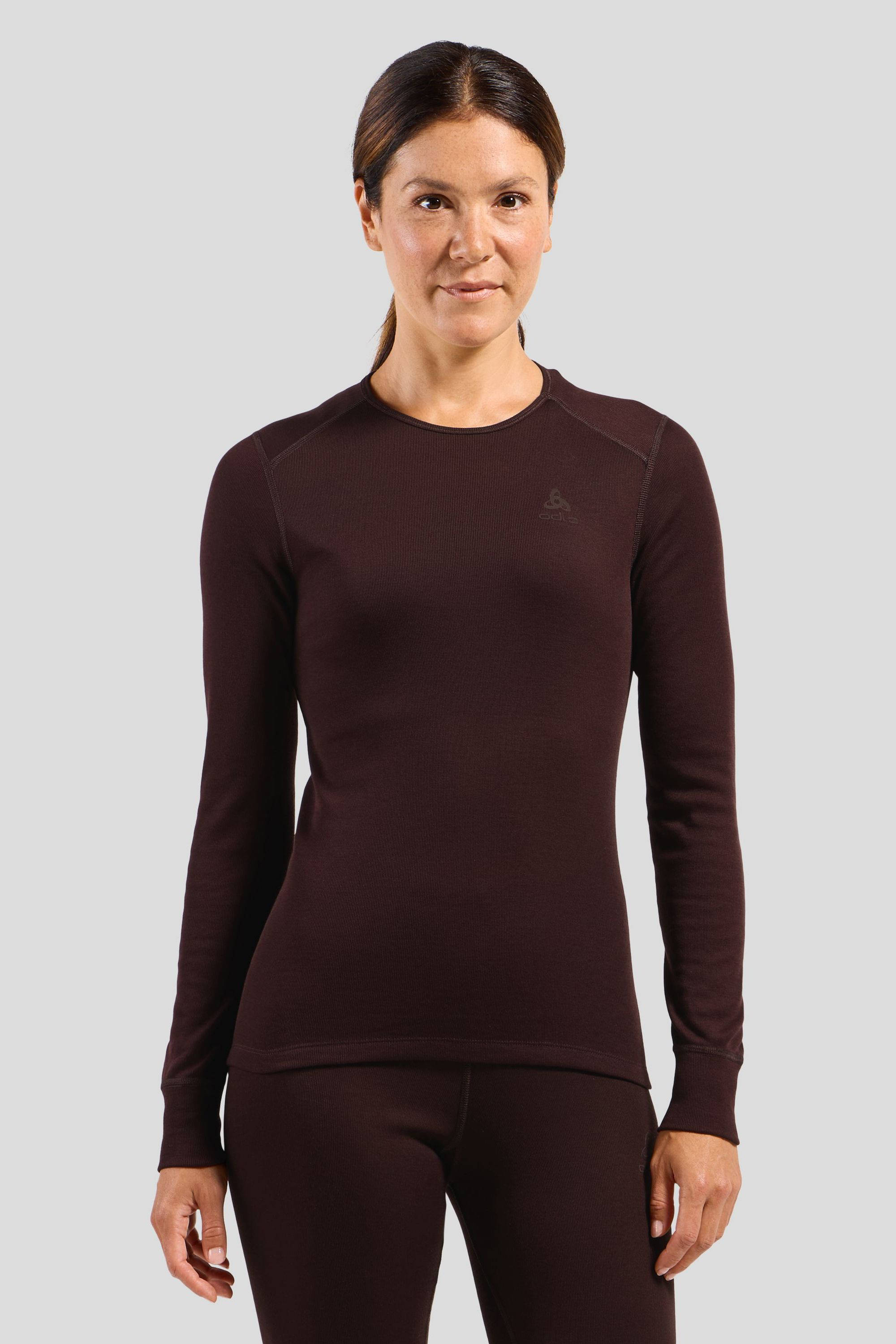 Odlo thermoshirt donkerbruin