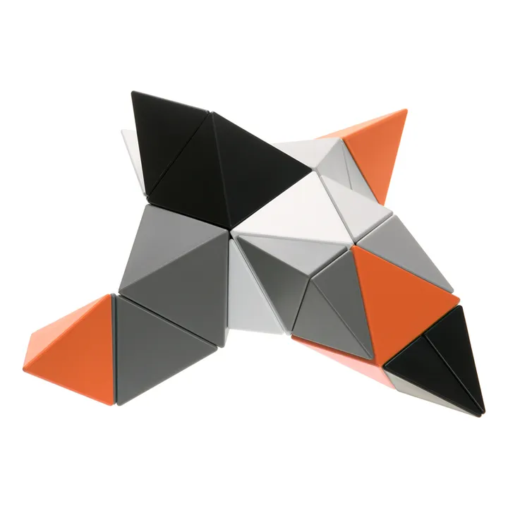 Trido Jeu de construction magnétique Greyscale - Set de 36 pièces