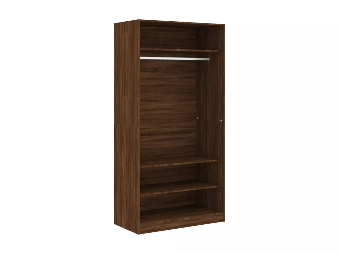 Garde-robe chêne marron 100x50x200 cm bois d'ingénierie