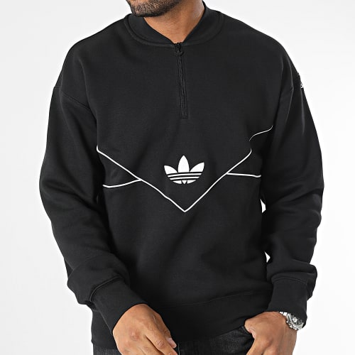 Sweat Col Zippé HZ Crew HR5339 Noir