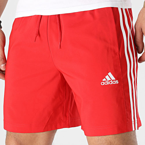 Short Jogging A Bandes IC1486 Rouge