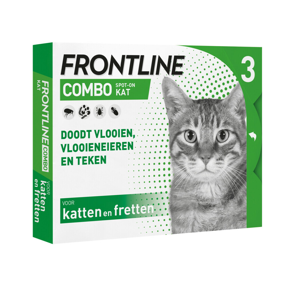Frontline Combo Spot On Anti Vlooiendruppels Kat vanaf 1 kg3 pipetten