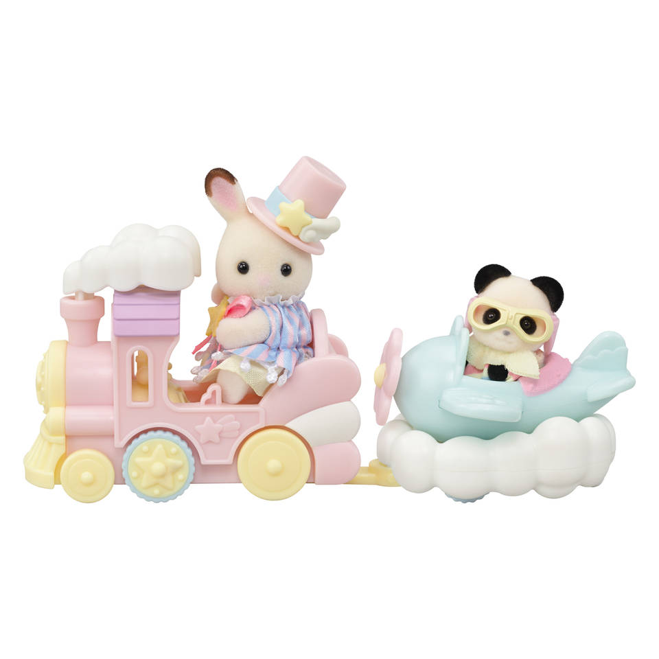 Sylvanian Families pretpark set vliegtuig en trein 5819