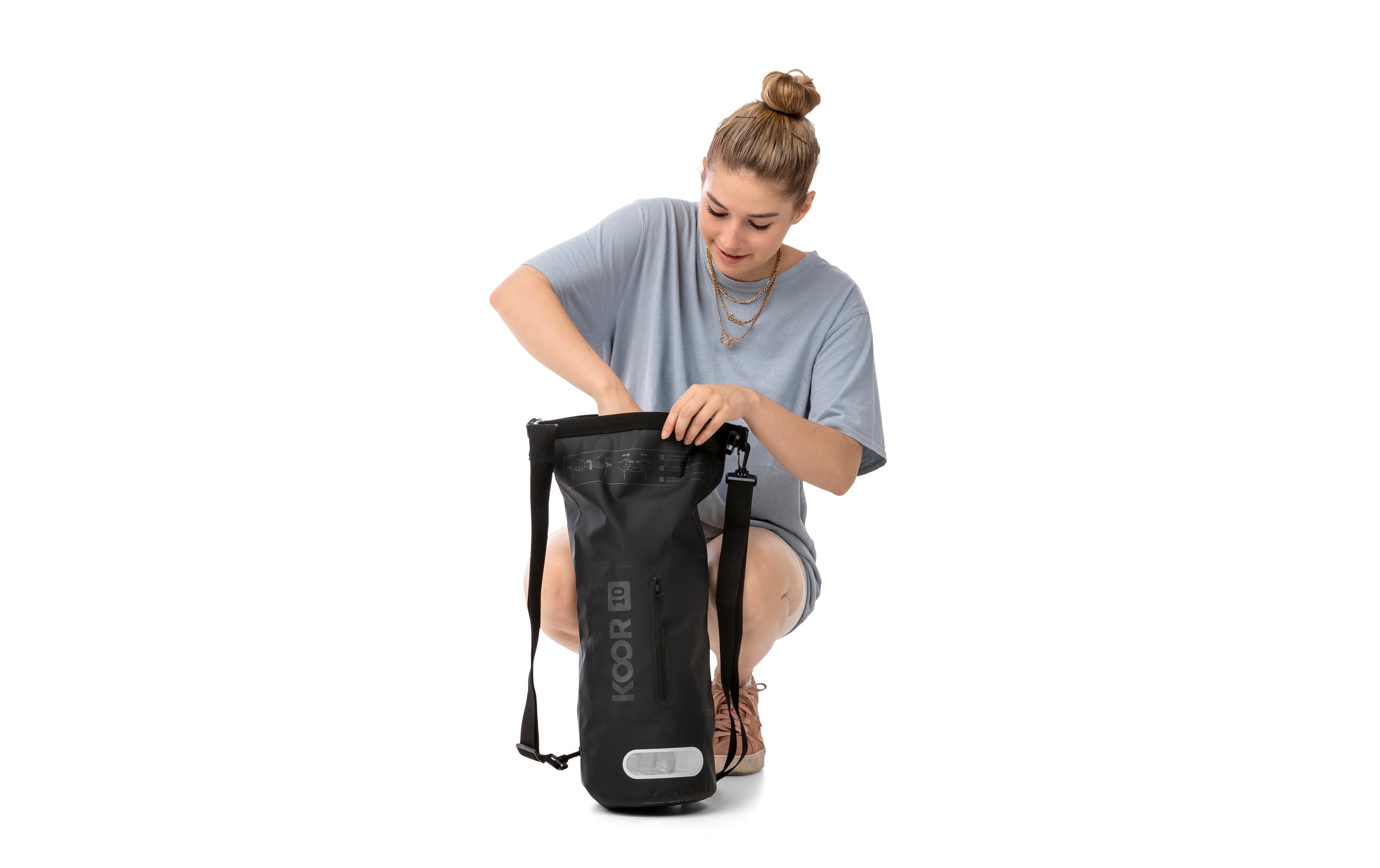 Dry Bag Toore Schwarz 10 lWasserdichter Schwimmsack