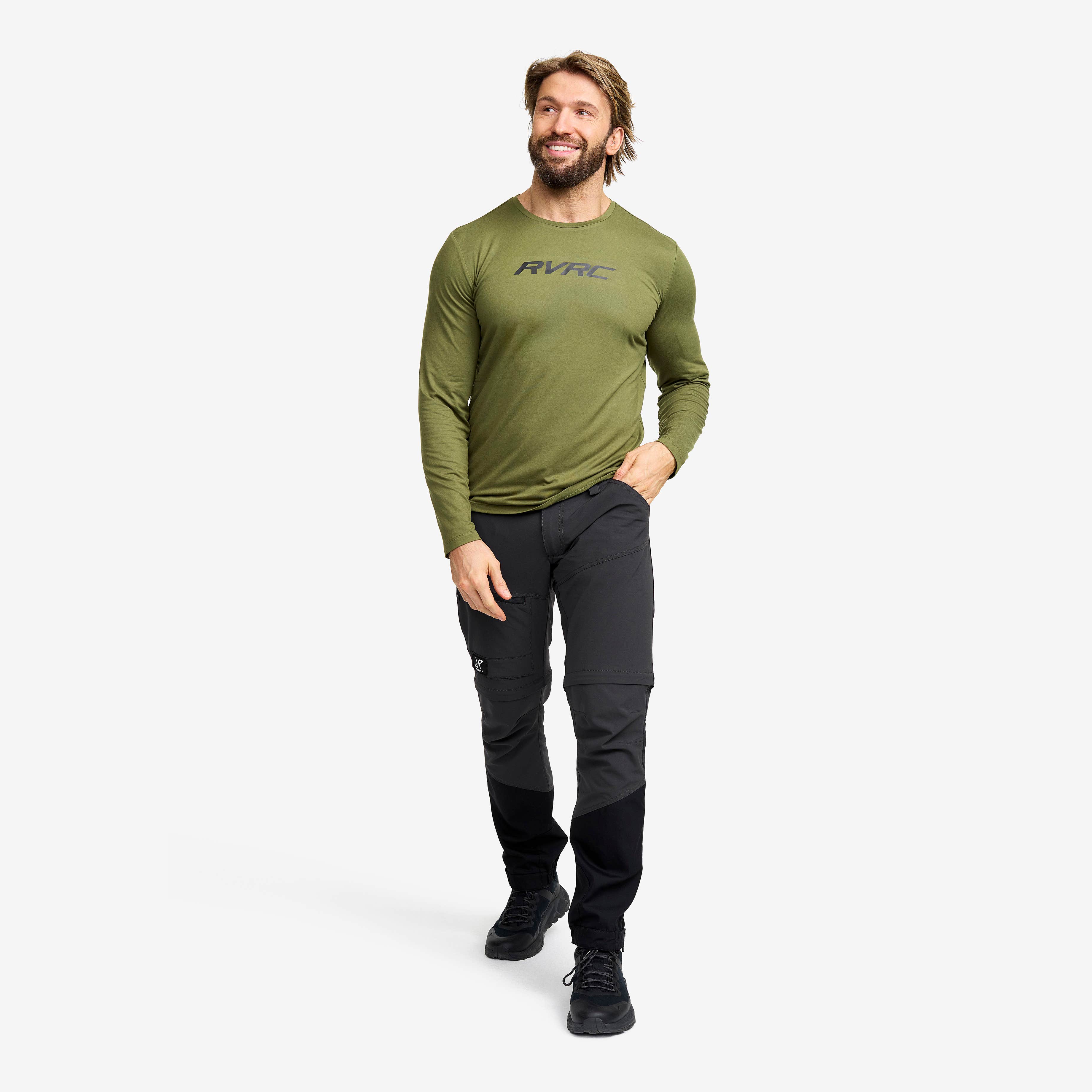 Mission Logo Long-sleeved T-shirt Herre Cypress
