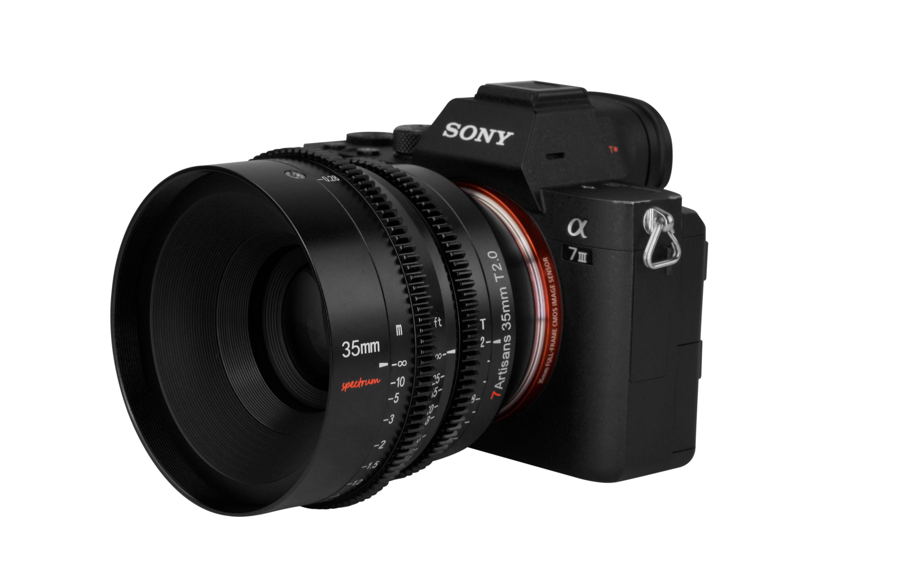 Festbrennweite 35mm T2.0 – Sony E-Mount<br>Vollformat Filmobjektiv für spiegellose Kameras