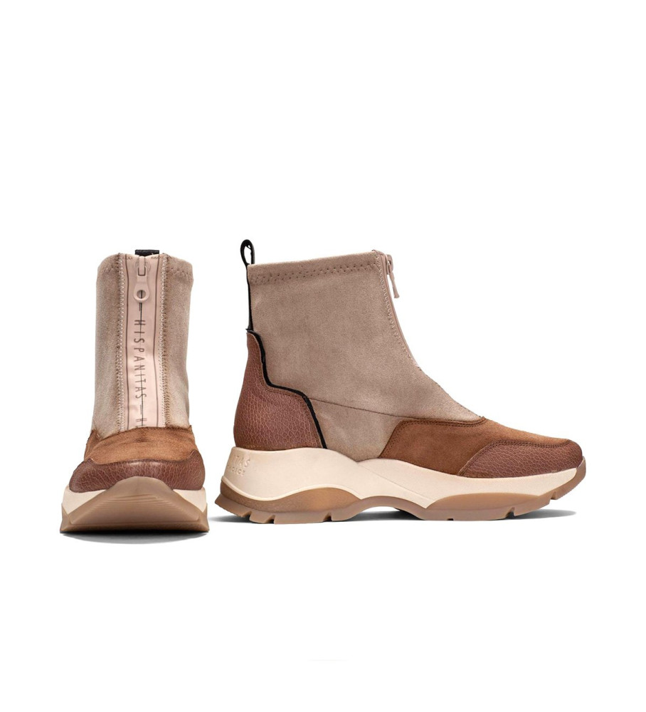 Botas de cano curto Hispanitas Andres em couro marrom
