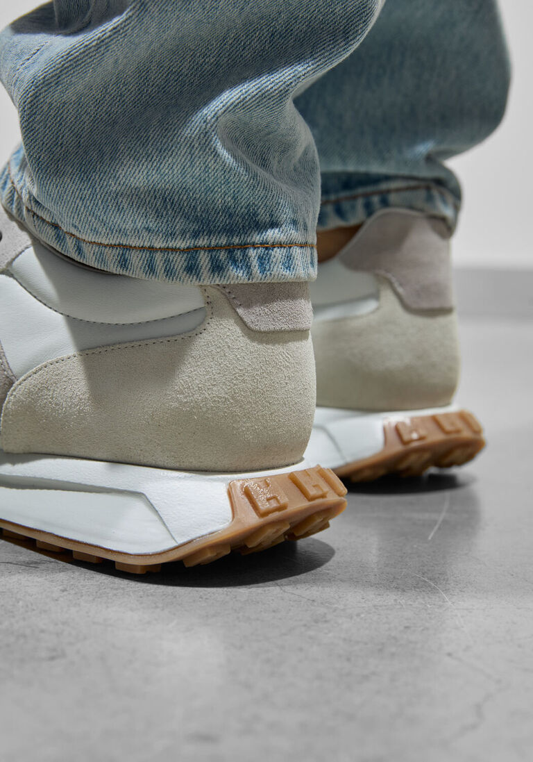 roze hogan lage sneakers h601 allacciato
