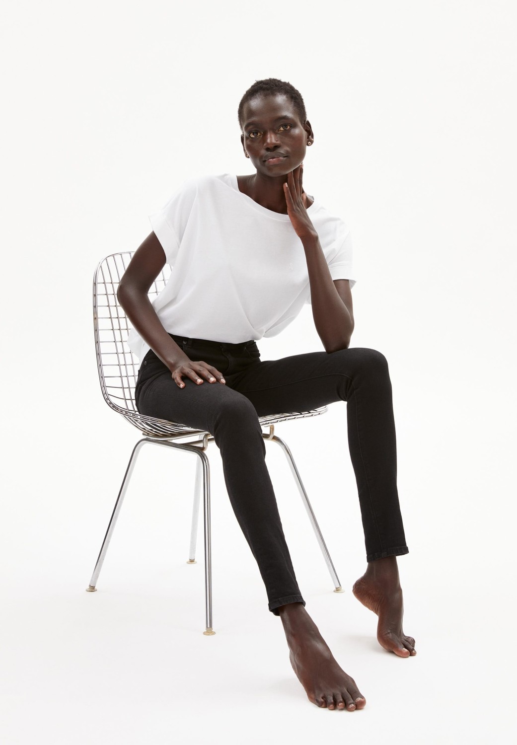Armedangels Damen-Jeans Tillaa X Stretch Black Night