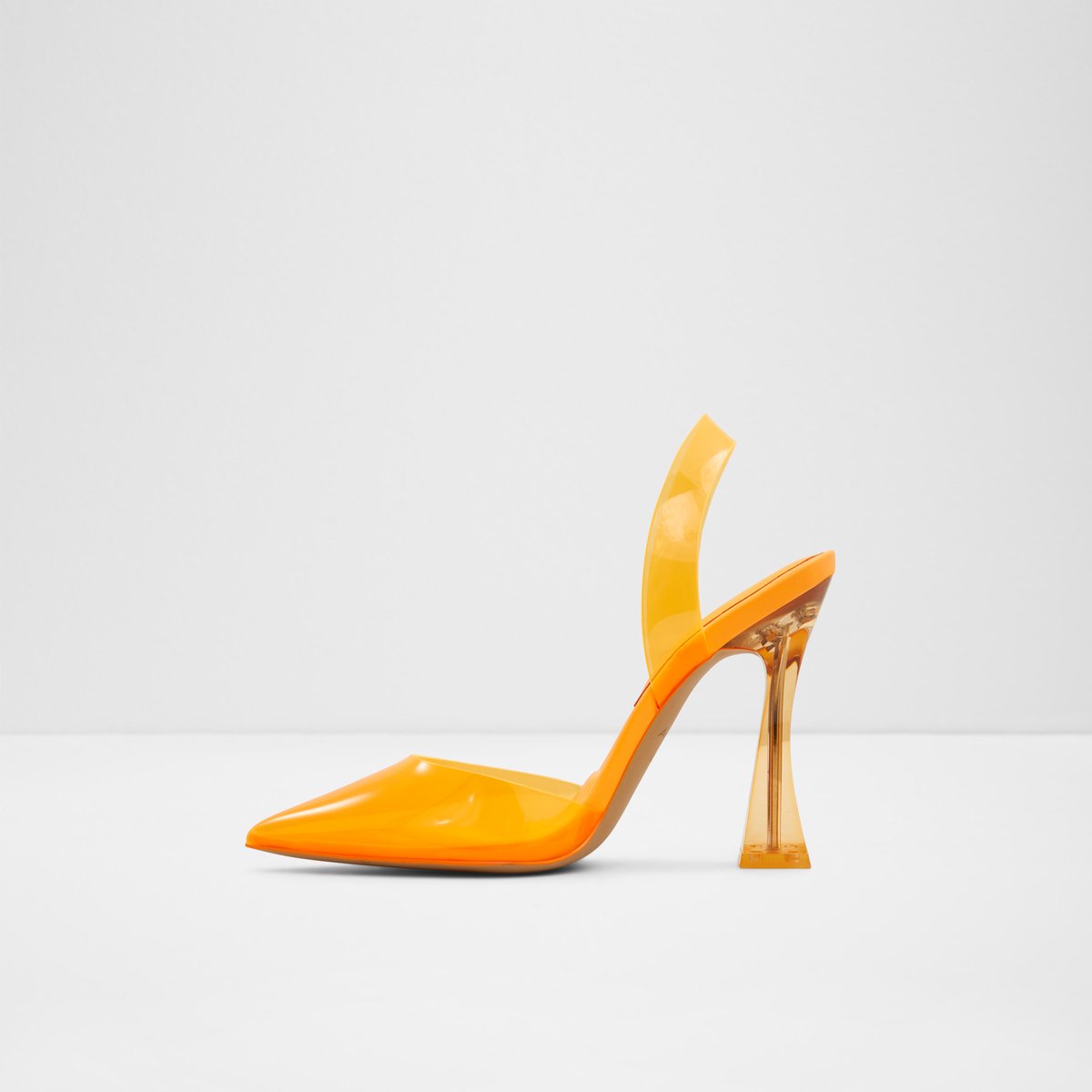 Solanti Bright Orange Women Block Heels