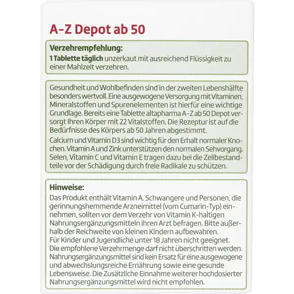A-Z Depot ab 50