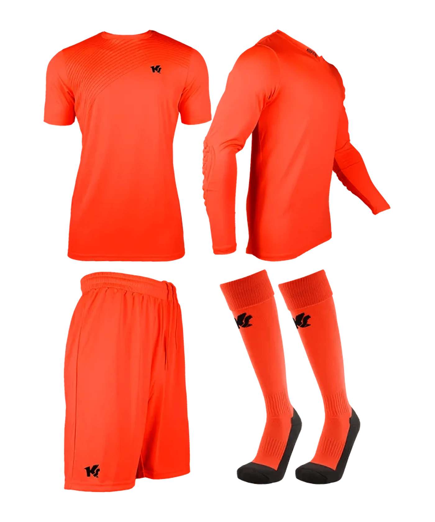 KEEPERsport Torwart Trikot Set Kids Orange F109