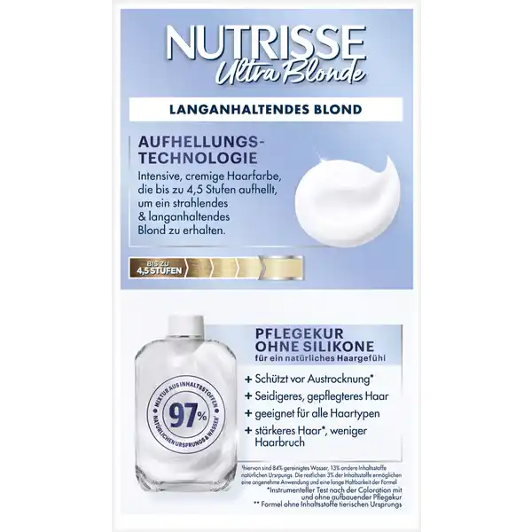 Ultra Blonde Aufhellung Dauerhafte Pflege-Haarfarbe 100 Sommer-Blond Extrahelles Naturblond