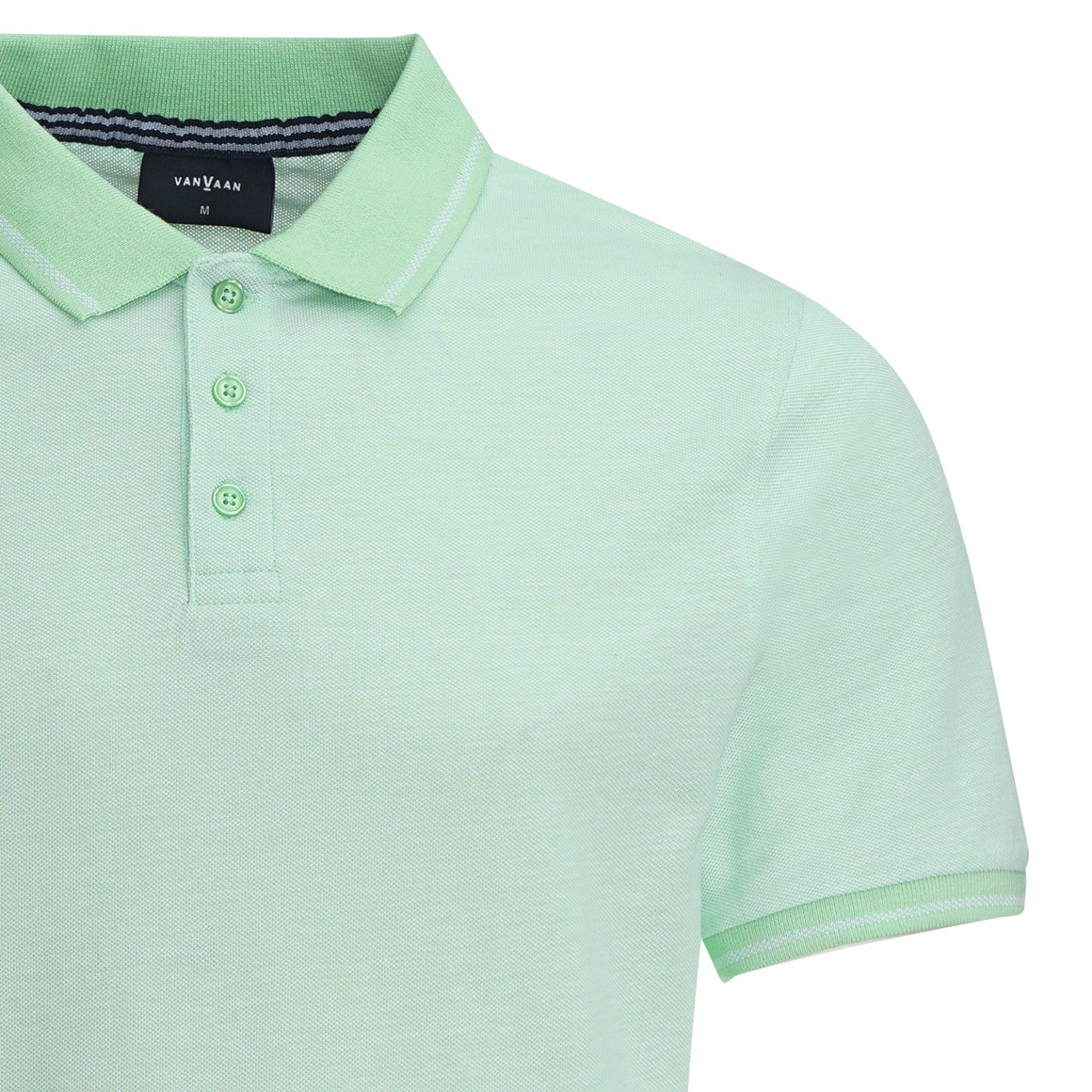VanVaan Herren Poloshirt in Piqué-Qualität hellgrün