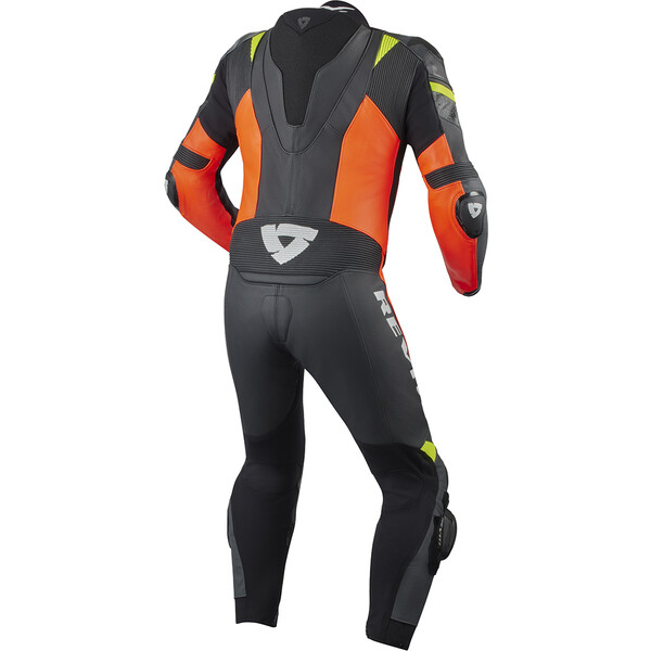 Rev'it - Combinaison Hyperspeed 2 Noir / Rouge fluo