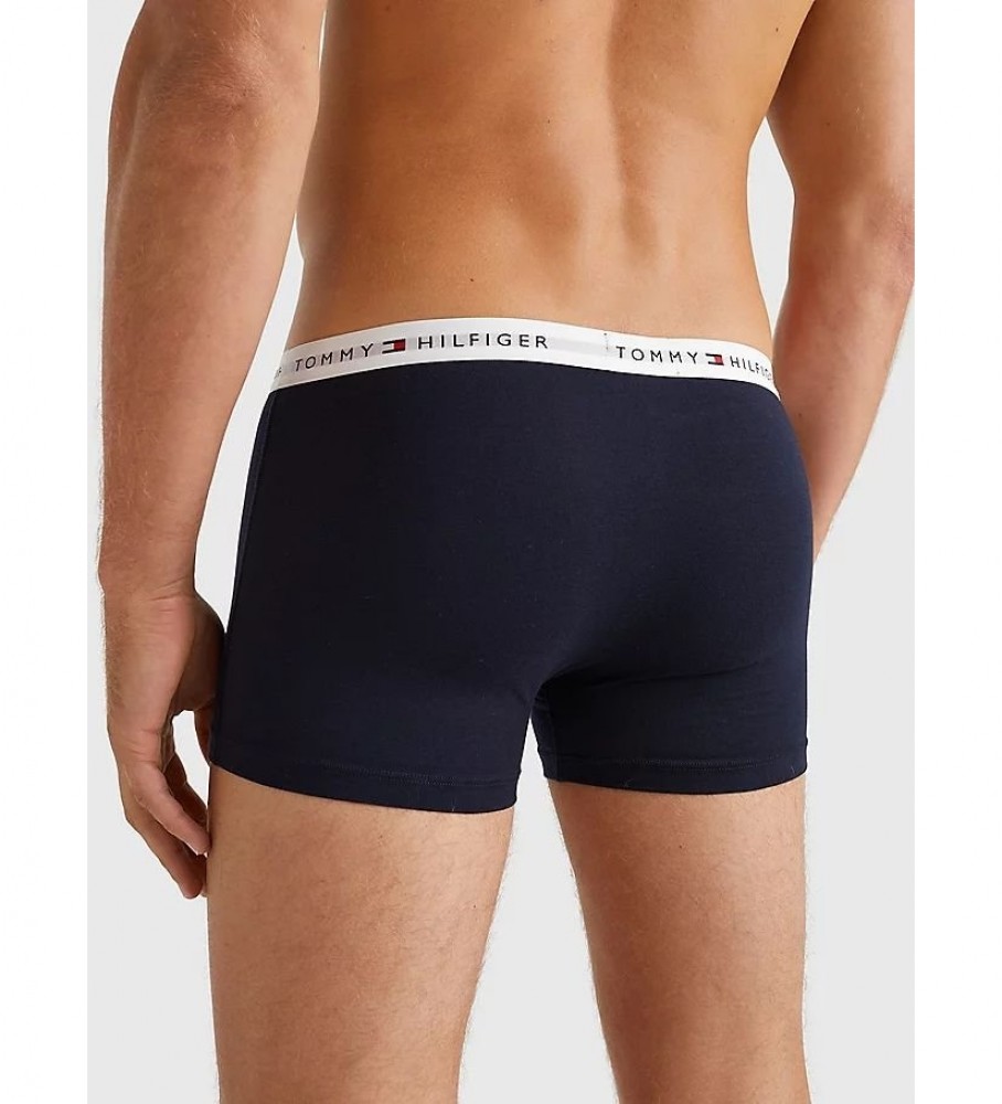 Pacote com 3 cuecas boxer azul-marinho Tommy Hilfiger