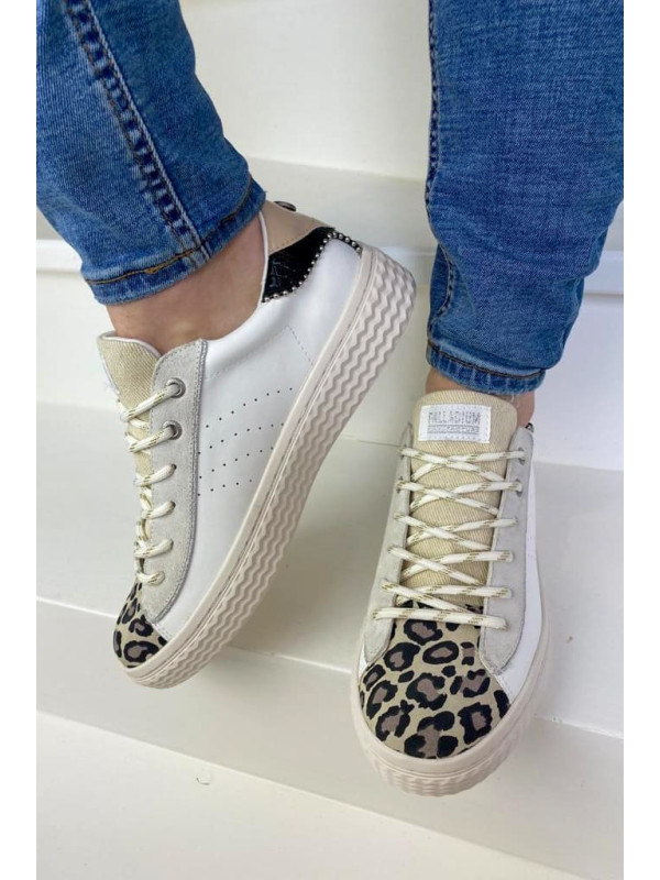 Pallatempo 04 White/Leopard - Palladium