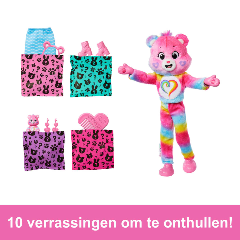 Barbie Cutie Reveal Care Bears pop - roze