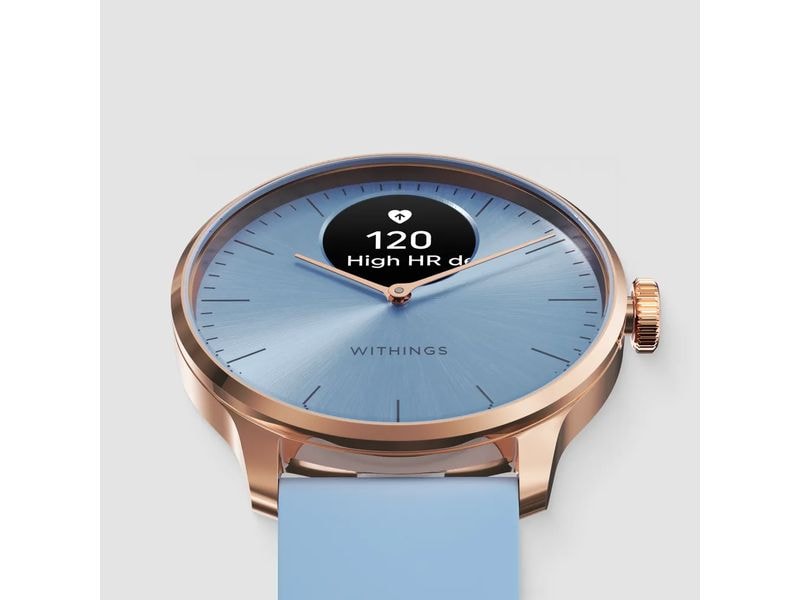 Withings Activity Tracker Scanwatch Light, Blau Hybrid Smartwatch