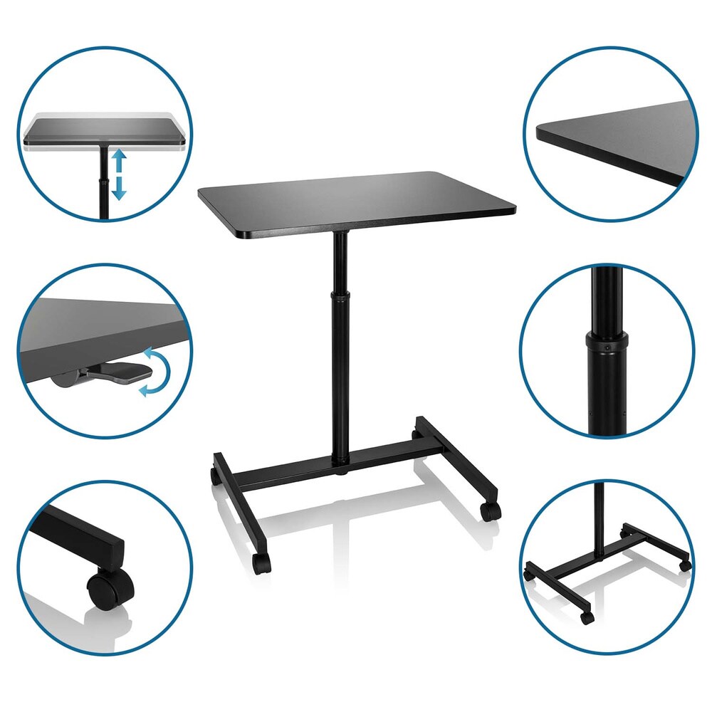 Stehschreibtisch STAND VM-SU MDF Platte, Gestell aus Stahl hjh OFFICE