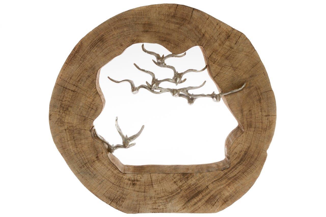 Dekoaufsteller MANRUS - Mangoholz massiv - 36 cm
