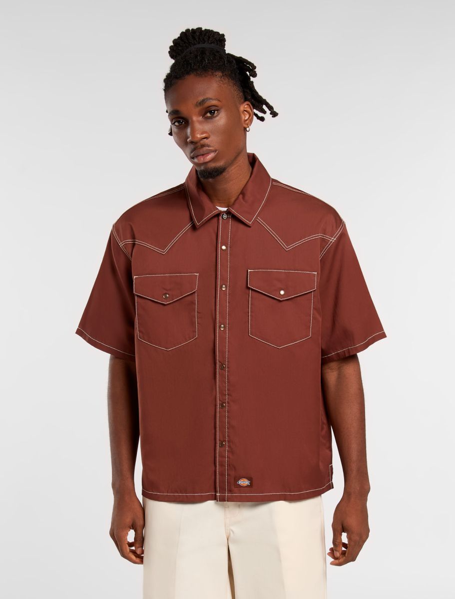 Dickies River Ranch Work Shirt SS Cappuccino