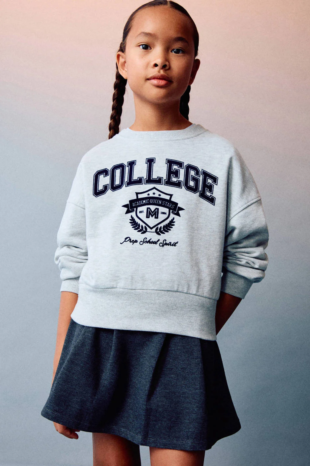 Mango Kids korte rok marine