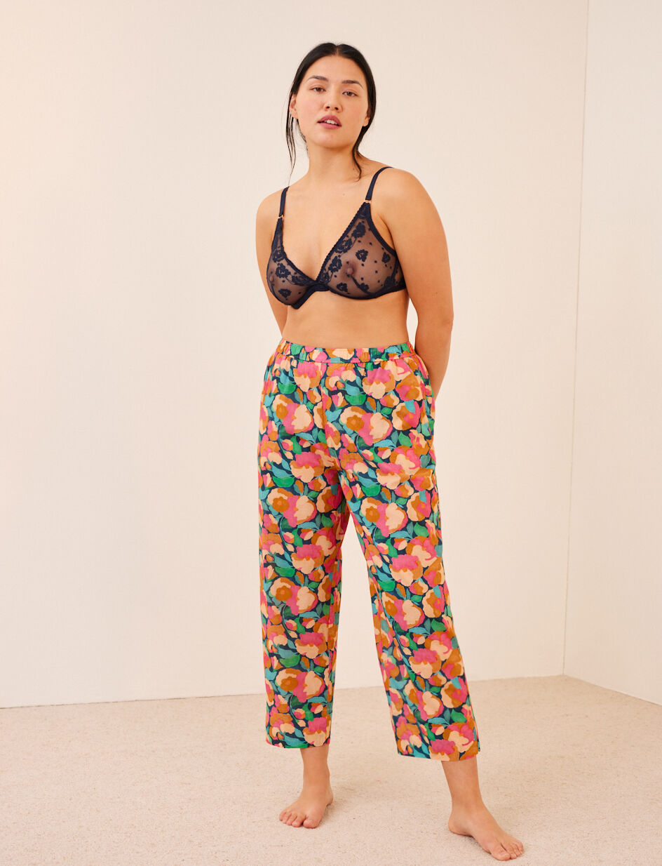 Pantalon - pivoine bleu canard