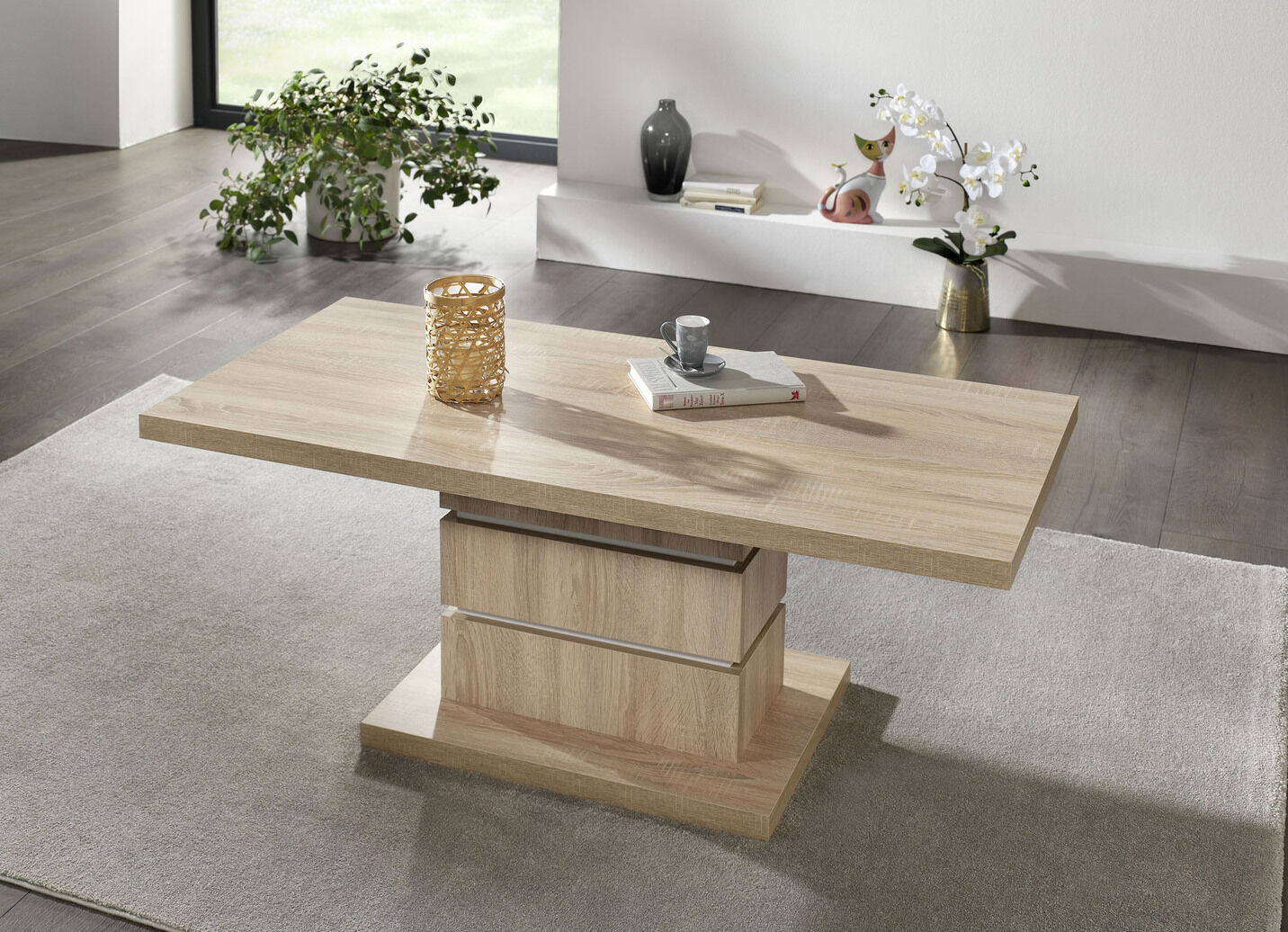 Eleganter Couchtisch mit Marmor-Optik