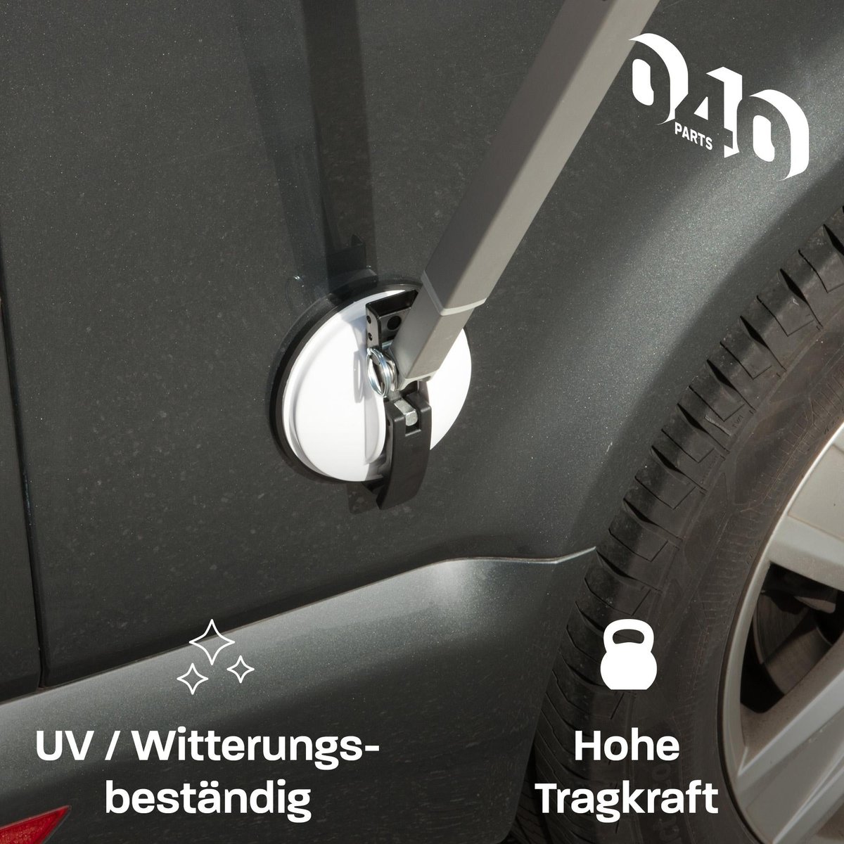 040Parts VW T5 T6 T7 zuignap luifelhouders - Set van 2