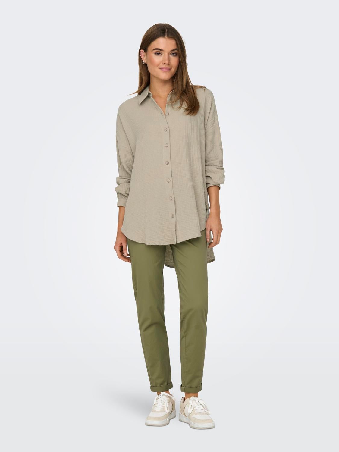 ONLTHYRA Hemd Oxford Tan