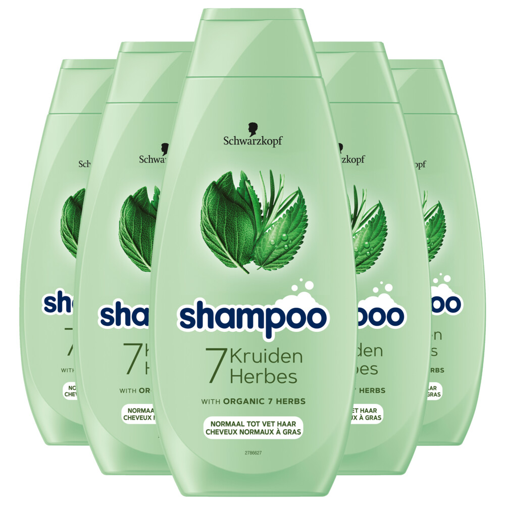 5x Schwarzkopf 7 Kruiden Shampoo400 ml