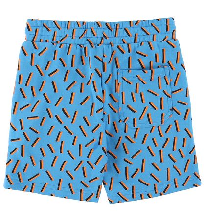 Stella McCartney Kids Sweatshorts - Blau m. Orange