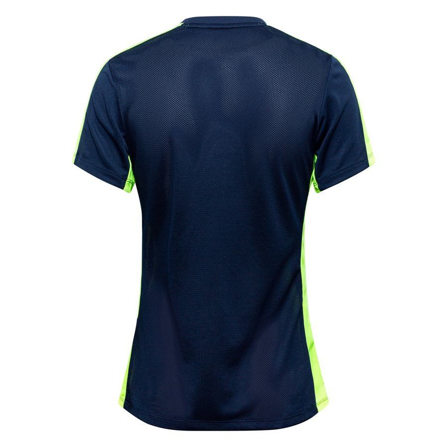 Nike T-shirt d'Entraînement Dri-FIT Academy - Bleu Foncé/Jaune Fluo/Blanc Femme