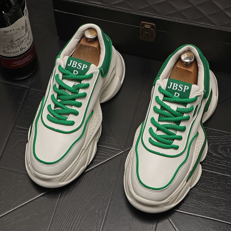 Mr Ozera - Robuuste platform sneakers met twee kleuren