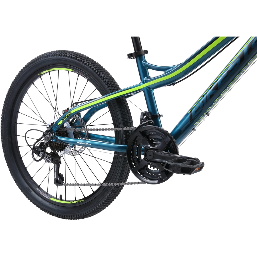 Bikestar Kinderrad 24 Zoll Alu MTB blau, grün