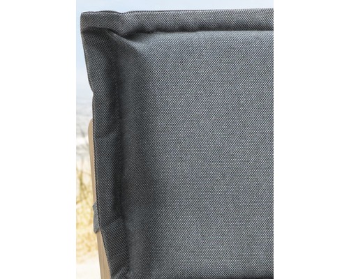 Kussen voor hoge rugleuning 114 x 48 cm, polyester, grijs