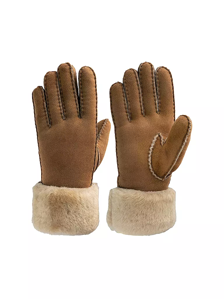 PEARLWOOD Lederhandschuhe EMMA camel
