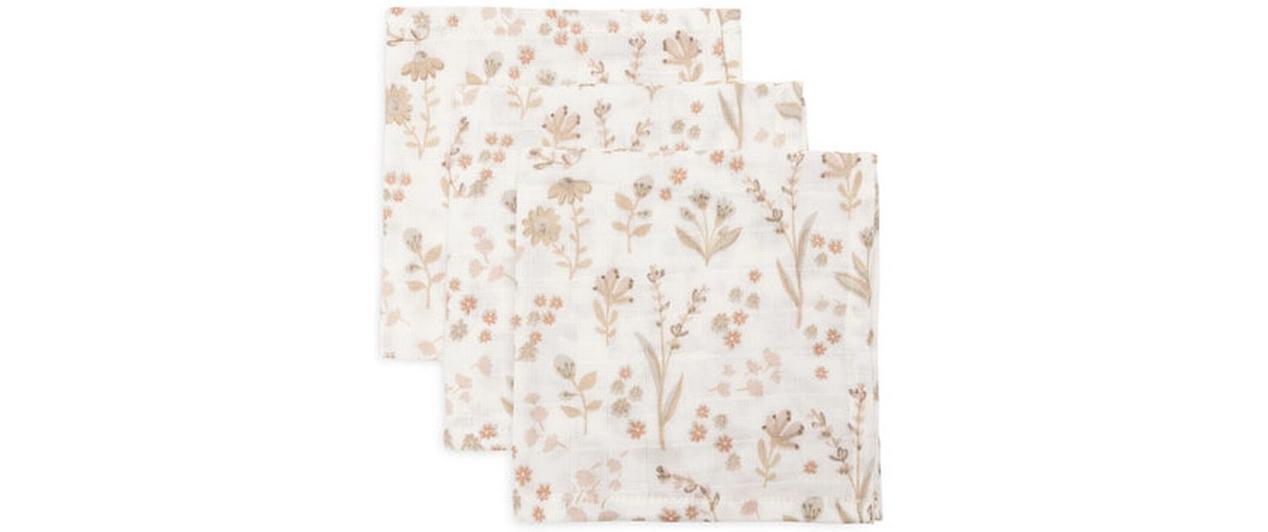 Mulltuch Hydrophil Bloomy 3er, 31 x 31 cmSpucktuch